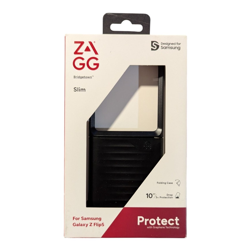M9. Zagg Bridgetown Slim Case for Samsung Galaxy Z Flip5 - Black